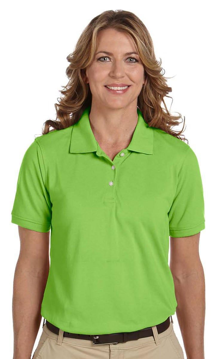 Ladies 56 oz Easy BlendPolo - WHITE - XS(D0102H763gP)