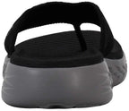 Skechers Women's On-The-go 600-Sunny Black/Grey Flip-Flop 7 M US