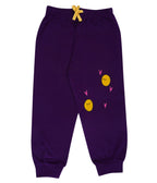 T2f Girls Regular Fit Cotton Printed Ribbed Track Pants (Pack of 5)