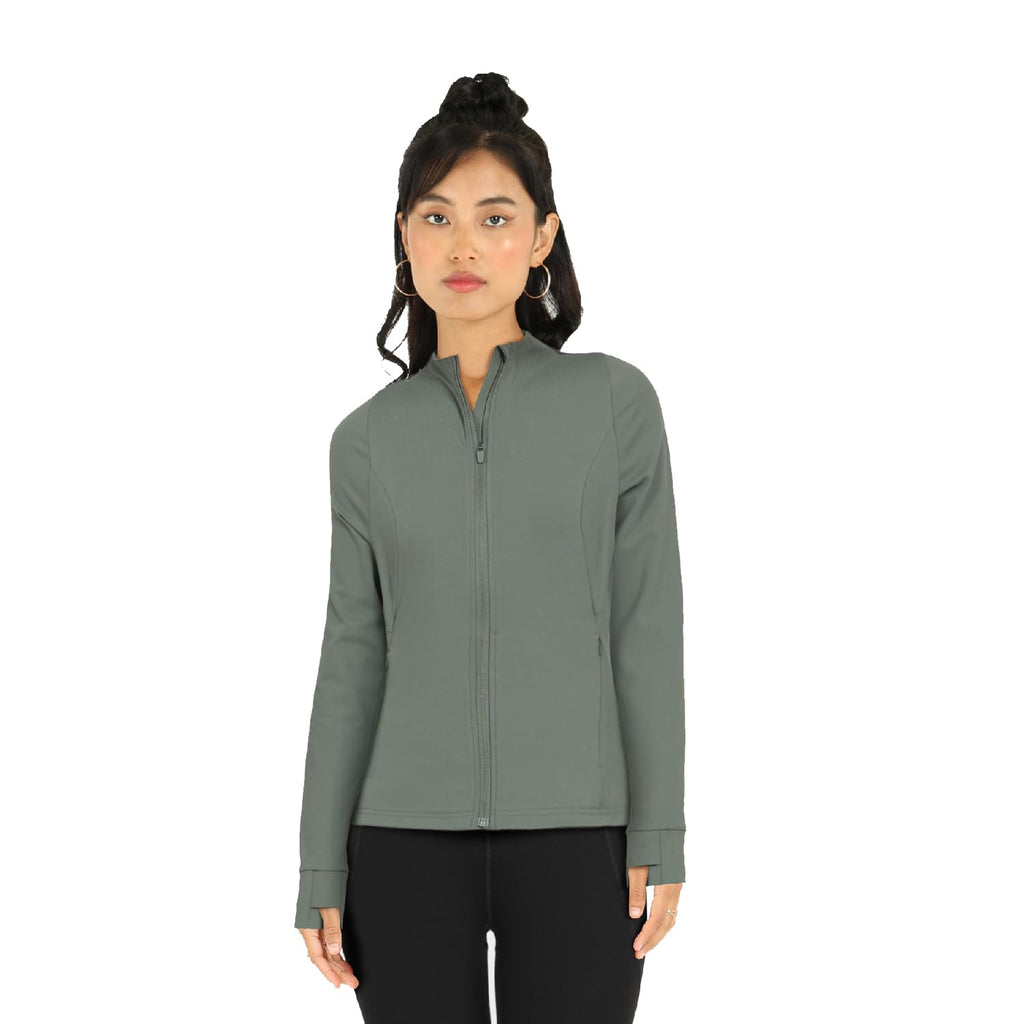 BlissClub Sculpt Jacket | Snug Fit | Body Shaping | Jacket for Yoga