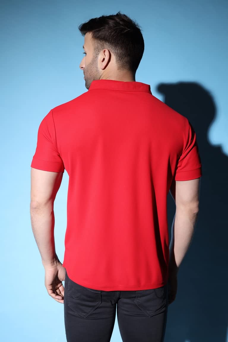 OM SAI LATEST CREATION Mens Polo-Neck with Zip Closure Type T-Shirt || Half Sleeves Casual T-Shirt for Men || Ragular Wear Clas