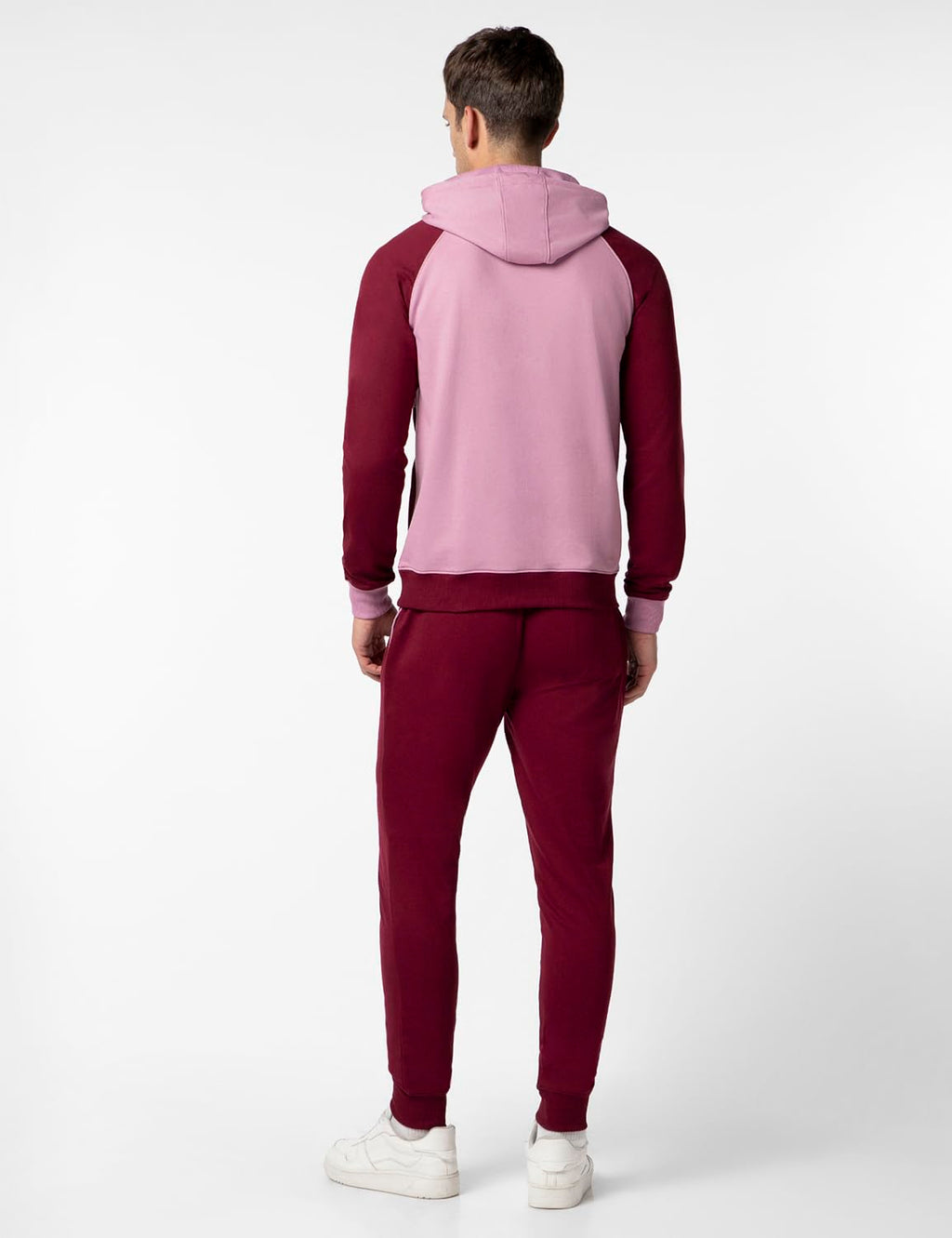 FYLTR Mens Colourblock Hoodie & Jogger Casual Co-ord Set - Raglan Sleeve Detail | Utility Side Pockets | Full Sleeve