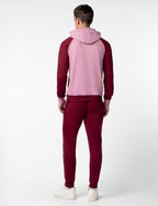 FYLTR Mens Colourblock Hoodie & Jogger Casual Co-ord Set - Raglan Sleeve Detail | Utility Side Pockets | Full Sleeve