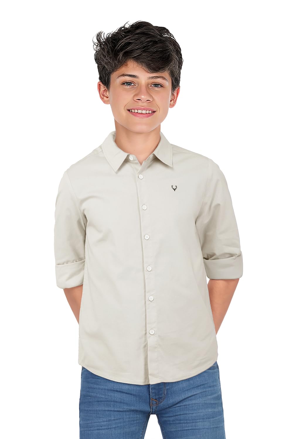 Allen Solly Boys Solid Casual Cotton T-Shirt