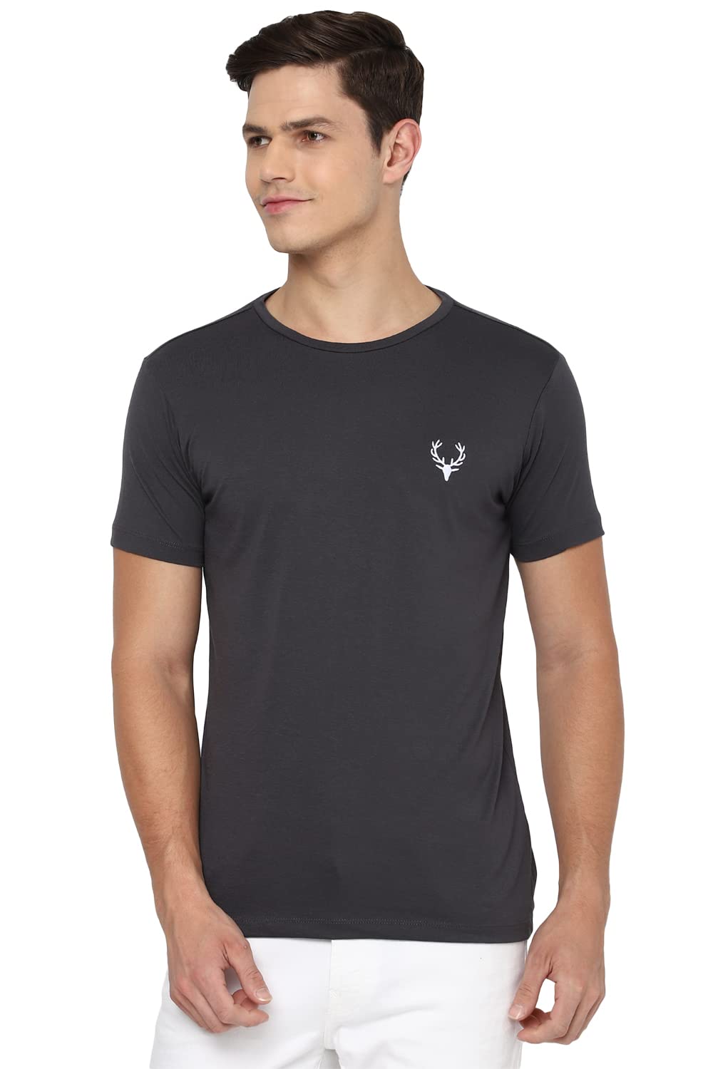 Allen Solly Men Casual Cotton Crew Neck T-Shirt