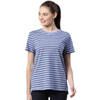 Enamor Athleisure Relaxed Fit Short Sleeve Round Neck Antimicrobial Finish Breathable Stretch Cotton Activewear Sports Tshirt fo