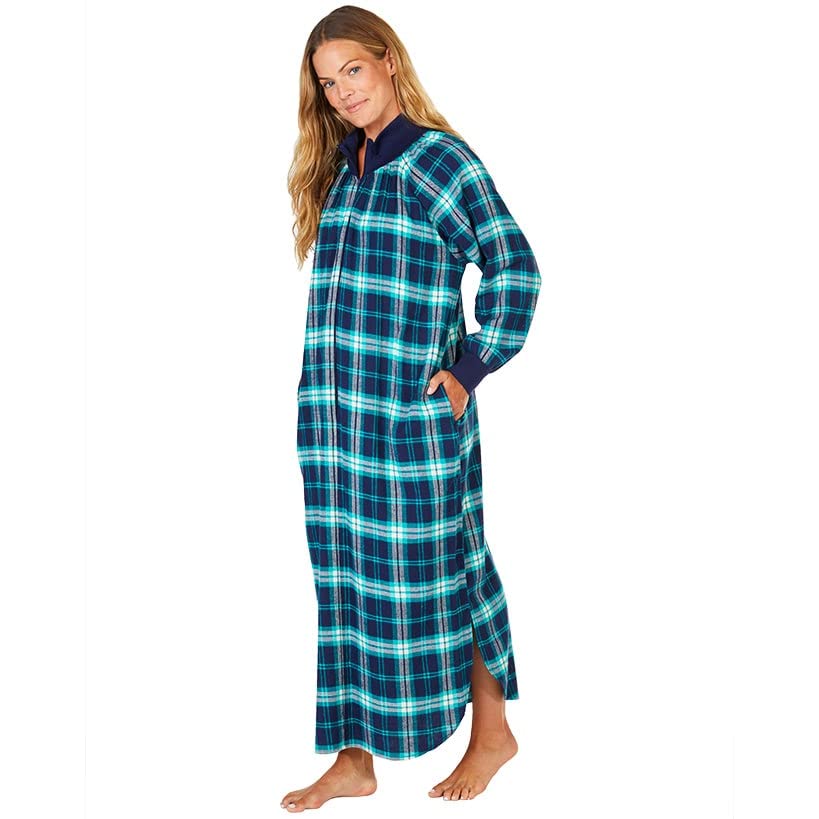 Plaid Flannel Loungers - Navy Medium