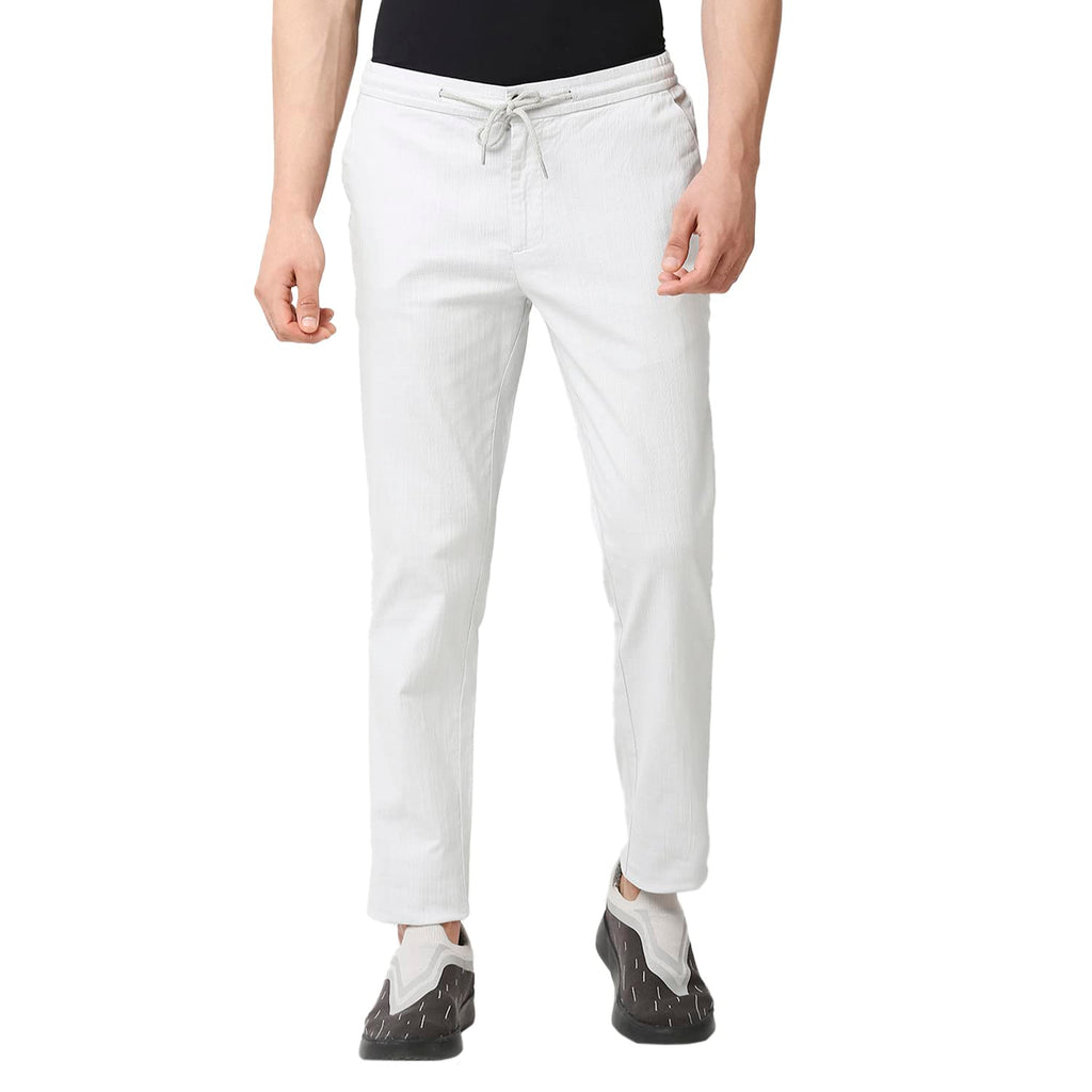 Thomas Scott Mens | Comfort | Slim Fit | Mid-Rise | Drawstring Closure | Solid | 4 Pockets | Woven | Chinos | Trouser (CCBT07_G