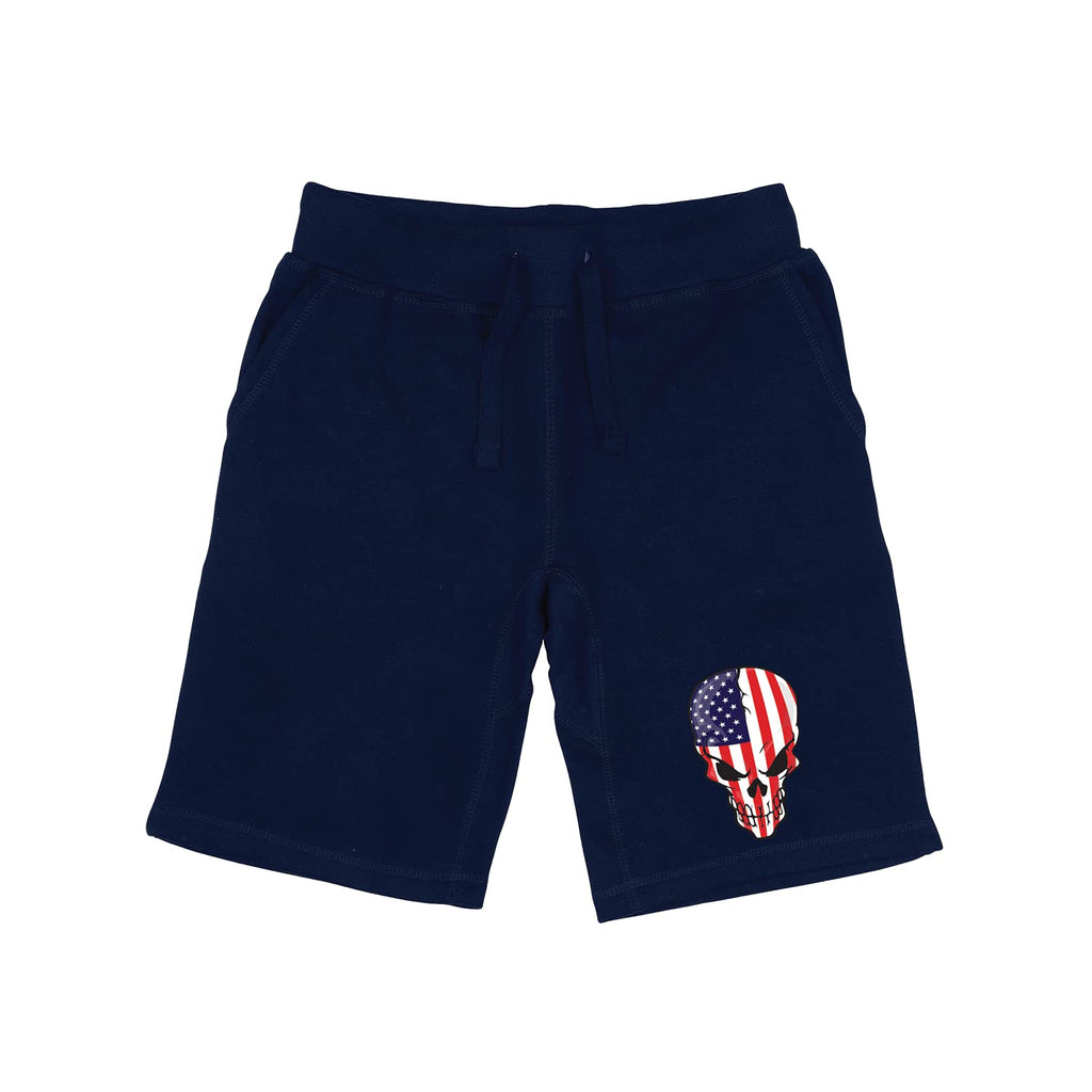 Graphic Shorts, Skull Flag, Navy, L