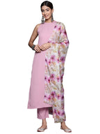 Varanga Women'S Crepe Regular Kurta Set (Nv_Vskd31466_Vardup1426_Pink