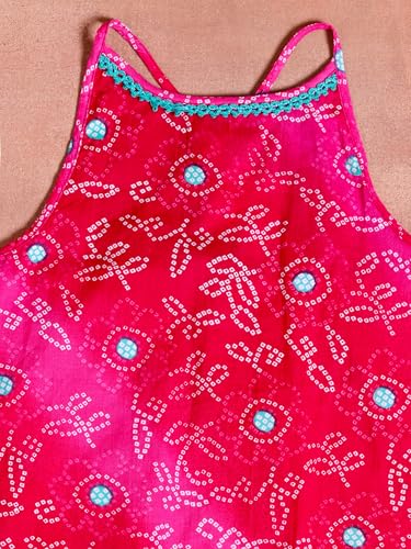 Libas Kids Girl'S Printed Co-Ords (90036K_Pink