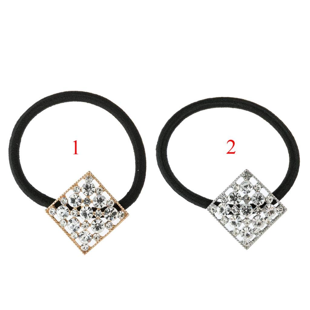 Calandis Fashion Elastic Rhinestone Crystal Hair Band Rope Hair Accessories Golden | Hair Accessories | Womens Accessories 11