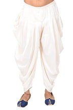 Manyavar MenS Patiala Salwar, Art Silk Self Design Off White (M)