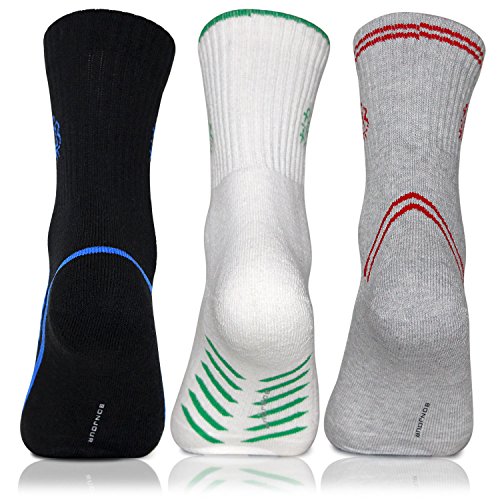 Bonjour Mens Multicolour Quarter Length 3 Pairs Of Sports Socks