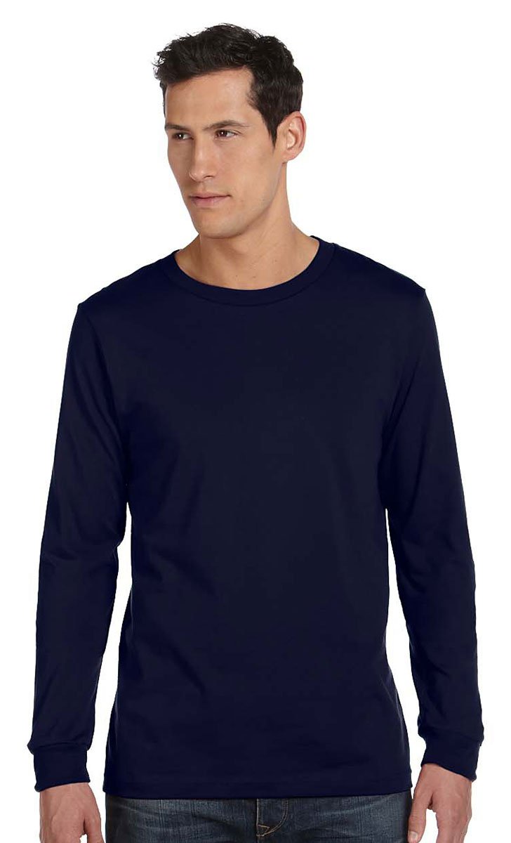 Unisex Jersey Long-Sleeve T-Shirt - RED - S(D0102H78NDT)