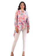 Greciilooks Womens Rayon Regular Fit Jeans Tops (Pink, Small)