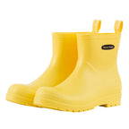 planone Short rain Boots for Women Waterproof size 7 Cream Yellow Garden Shoes Anti-Slipping Rainboots for Ladies Comfortable In