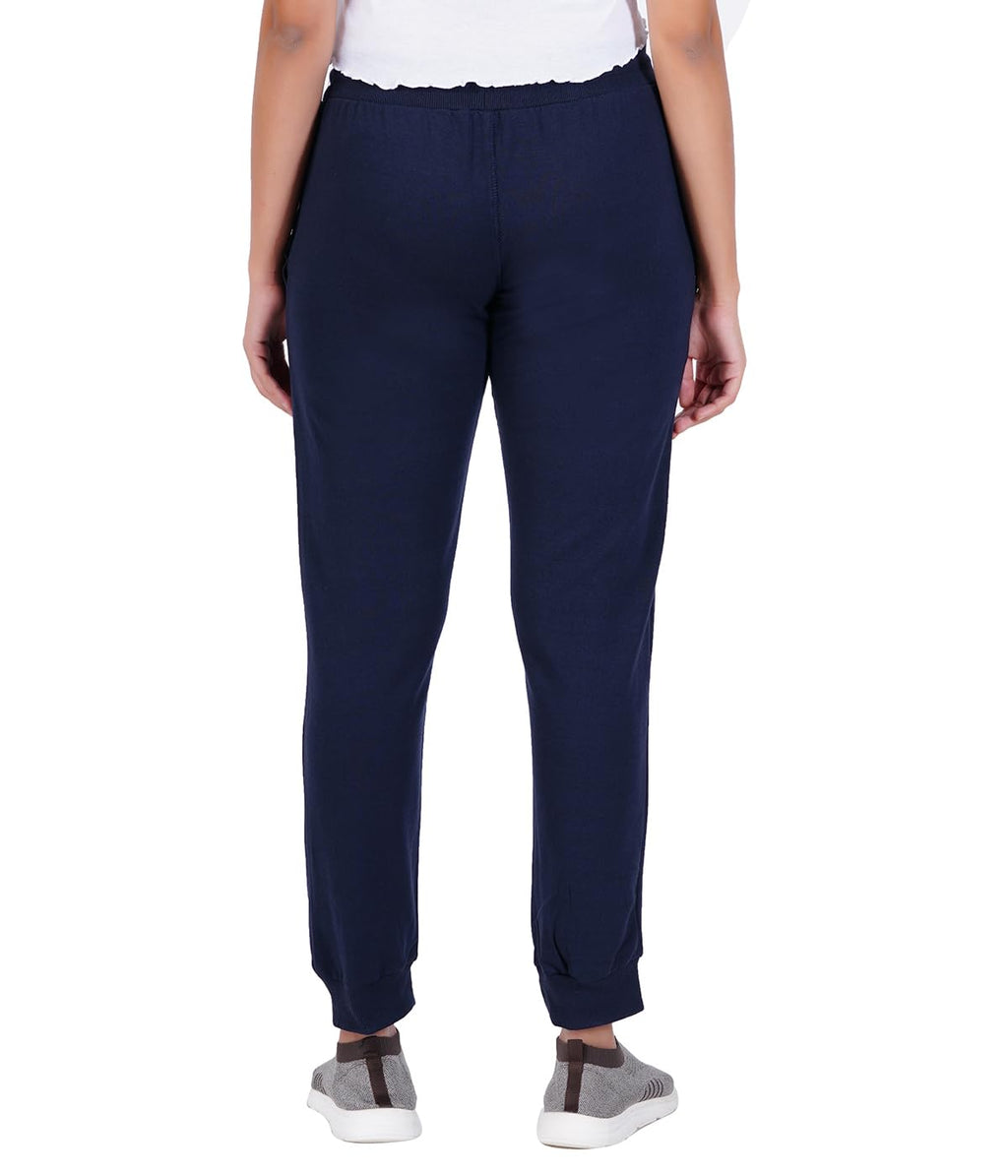 T2F Womens Regular Track Pants (WOM-JOG-01_Navy