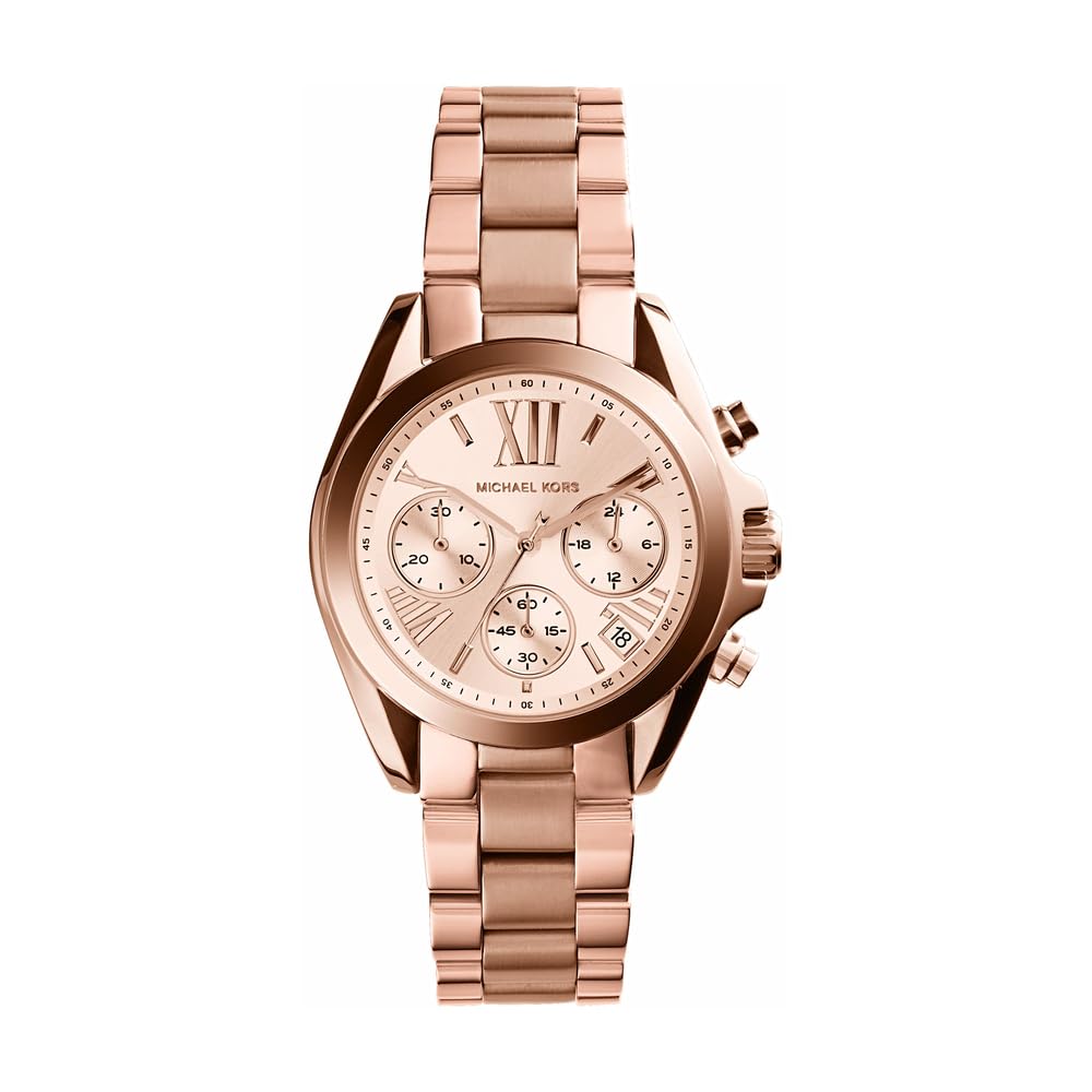 Michael Kors Bradshaw Chronograph Rose Gold-Tone Stainless Steel Women's Watch (Model: MK5799)