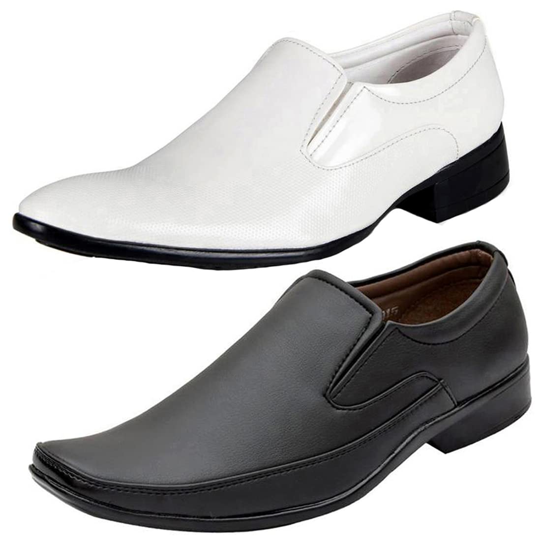 Latest Trendy Formal Shoes/Party Shoes/ 2 Shoes Combo with Free Belt for Men and Boys (BAZAAR8341_VTR2003Bdr) Multicolor 6