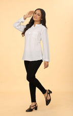 Kesudi Women Solid Tunic Top - Jeans Top - Fully Stitched Full Sleeve - Solid Color - Regular Fit - Office Wear Festival - Tunic