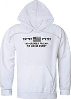 Graphic Pullover, No Greater, White, XL