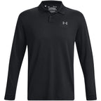 Under Armour Mens Performance Polo 3.0 Long Sleeve, (001) Black / / Pitch Gray, Small
