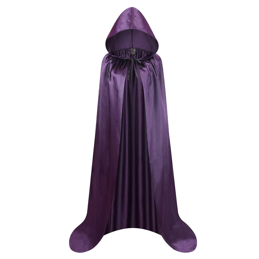 Colorful House Unisex Full Length Hooded Cape Costume Cloak/1PC (Purple, 59)