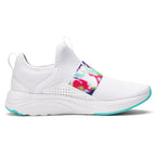PUMA Softride Sophia Slip-On Bleached Puma White/Aruba Blue 6 B (M)