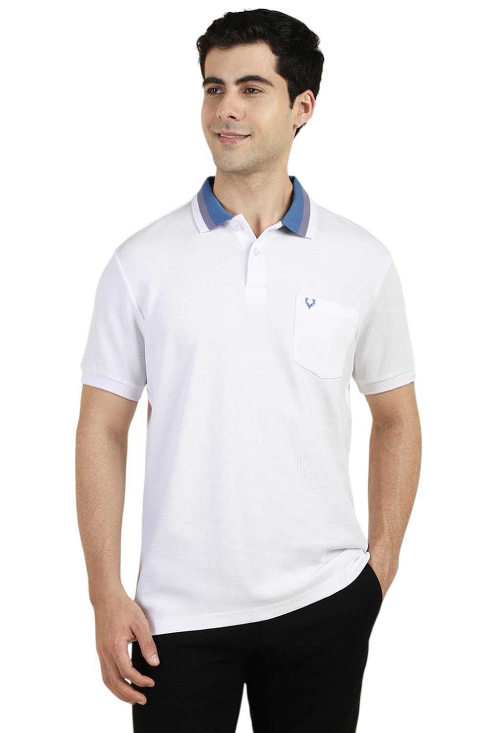 Allen Solly Men Regular Fit Casual Cotton Half Sleeve Short Sleeve Polo Shirt
