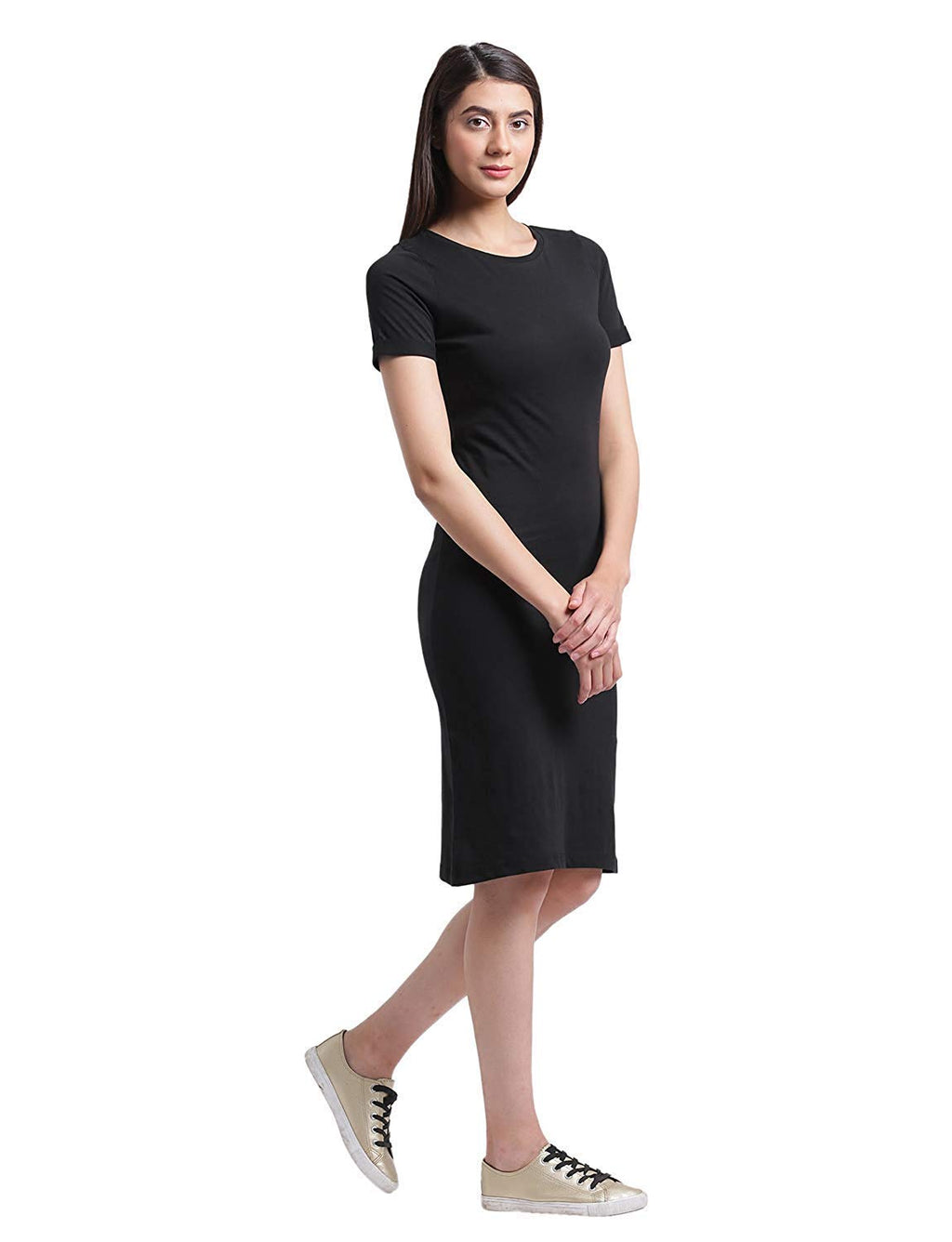 Rigo Cotton Bodycon Dress For Women | Slim Fit One Piece Dress For Women | Short Knee Length Dress For Women | Casual, Party, We