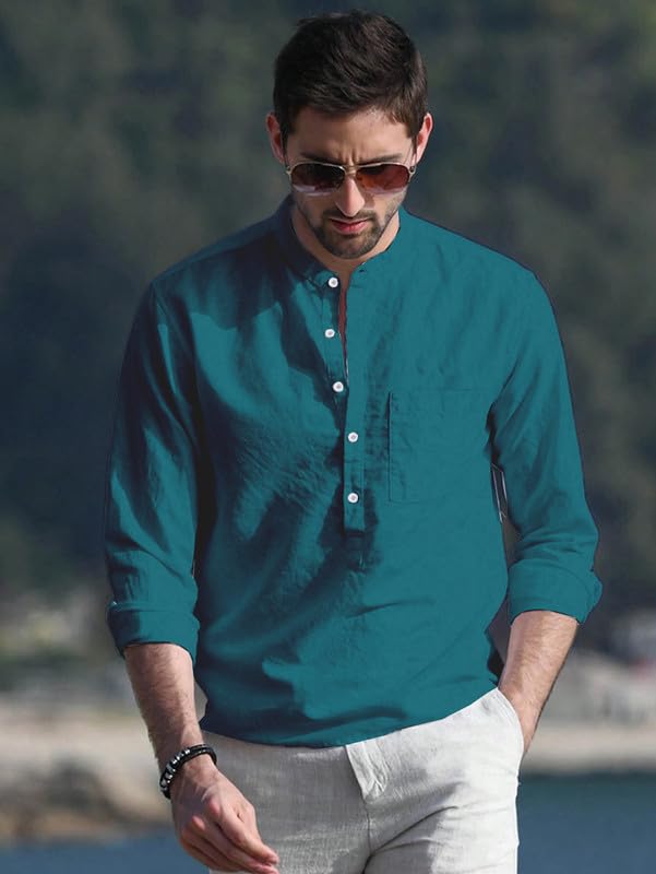 Be Active MenS Solid 100% Cotton Short Kurta With Mandarin Collar || Short Kurta For Men Cotton || Stylish Short Kurta || Short