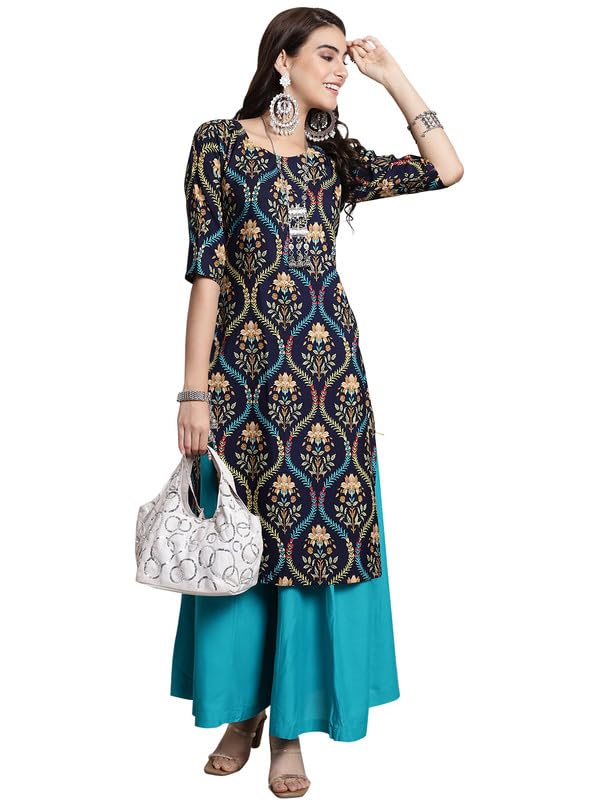 Pinkmint WomenS Crepe Printed Vibrant Colour Kurti Ll Printed Kurti (Pack Of 1)