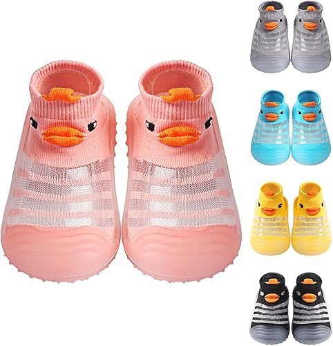 Baby First Walking Shoes, Baby Socks Shoes Boys/Girls Infant NonSlip Breathable Slippers With Soft Rubber Sole Baby Boys Girls  2-2.5
