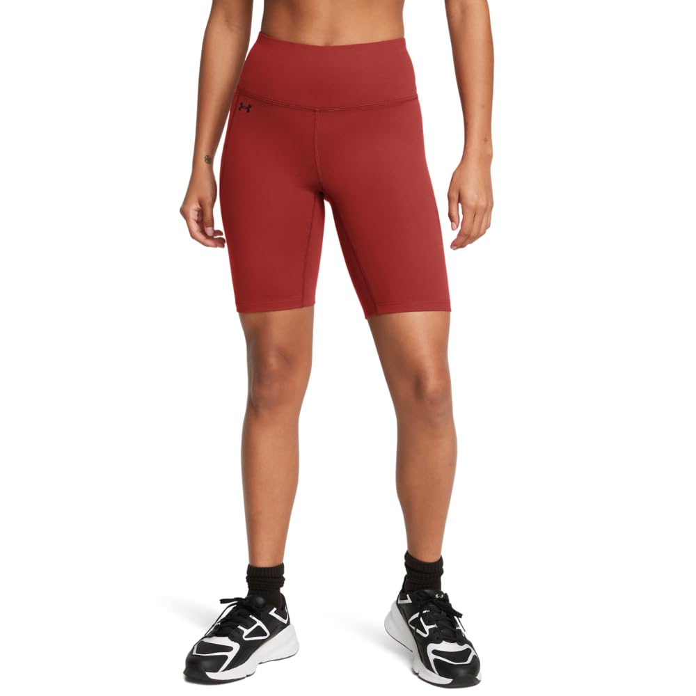 Under Armour Womens Motion Bike Shorts, (840) Earthen Orange / / Black, X-Small