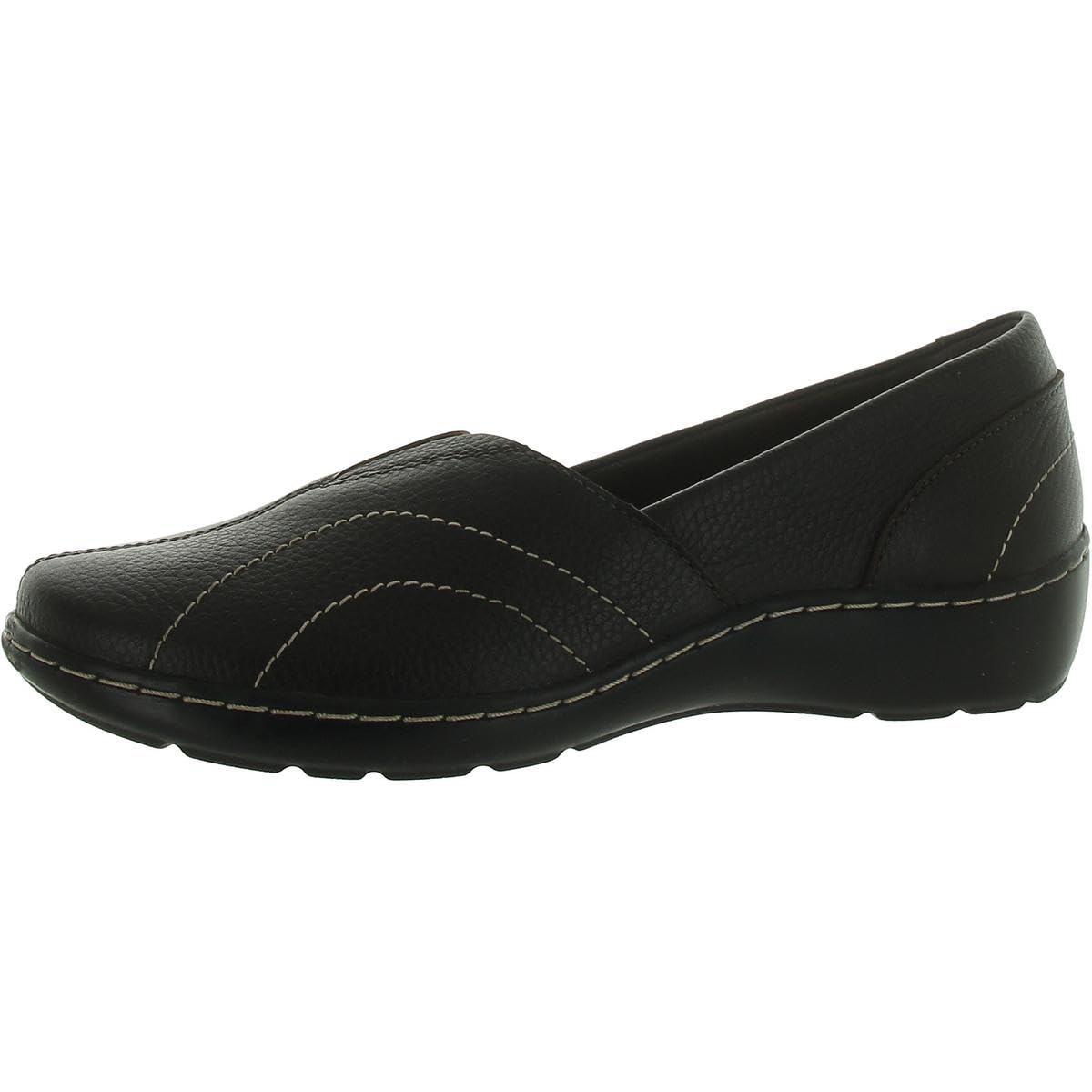 Clarks Cora Meadow Casual Slipon Womens Slip On 8 CD US Dark Brown