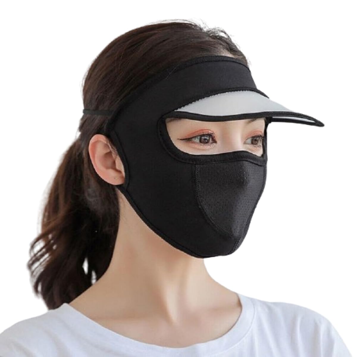 Hatanu Mall Summer Protection Women Outdoor Cycling Uv Sun Protection Block Hat Face Cover Scarf Mask With Cap Foldable Innovati 11