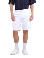 The Indian Garage Co Mens Solid Mid-Rise Stretchable Shorts