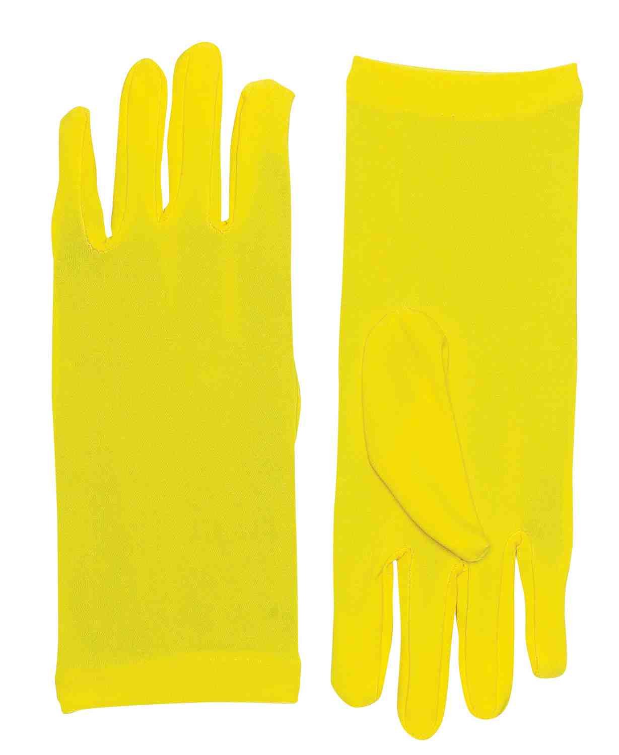 Forum Novelties Women's Novelty Short Dress Gloves, Yellow, One Size