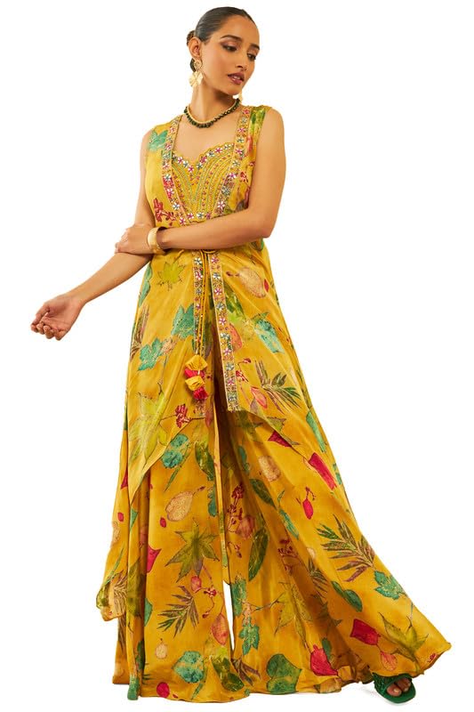 Soch Women Embellished Suit Set with Mirror Work