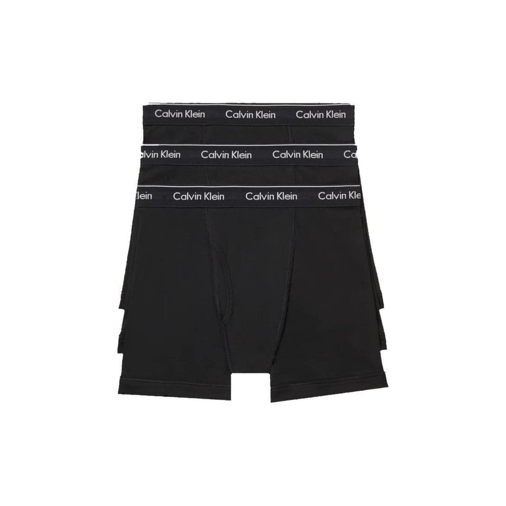 Calvin Klein Men's Cotton Classics 3-Pack Boxer Brief, 3 Black, M