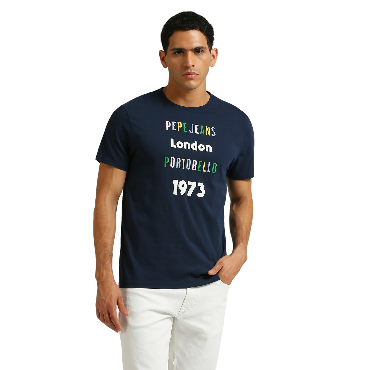 Pepe Jeans MenS Slim Fit T-Shirt (Pm509543_Navy