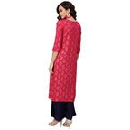 Anubhutee Womens Rayon Printed Kurta With Palazzos