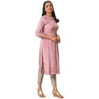 Aurelia WomenS Viscose Regular Kurta (23Fea13945-605333_Mauve