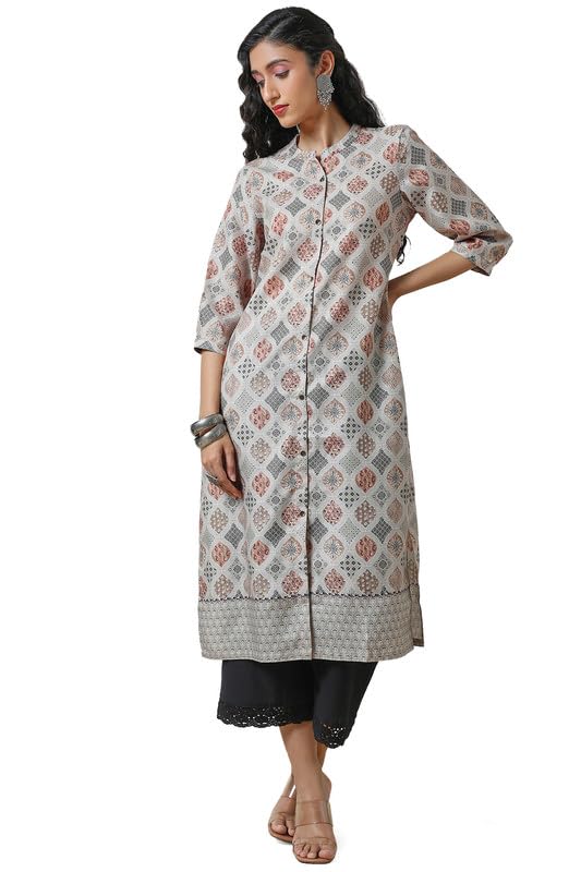 Soch Women Rayon Abstract Print Kurta