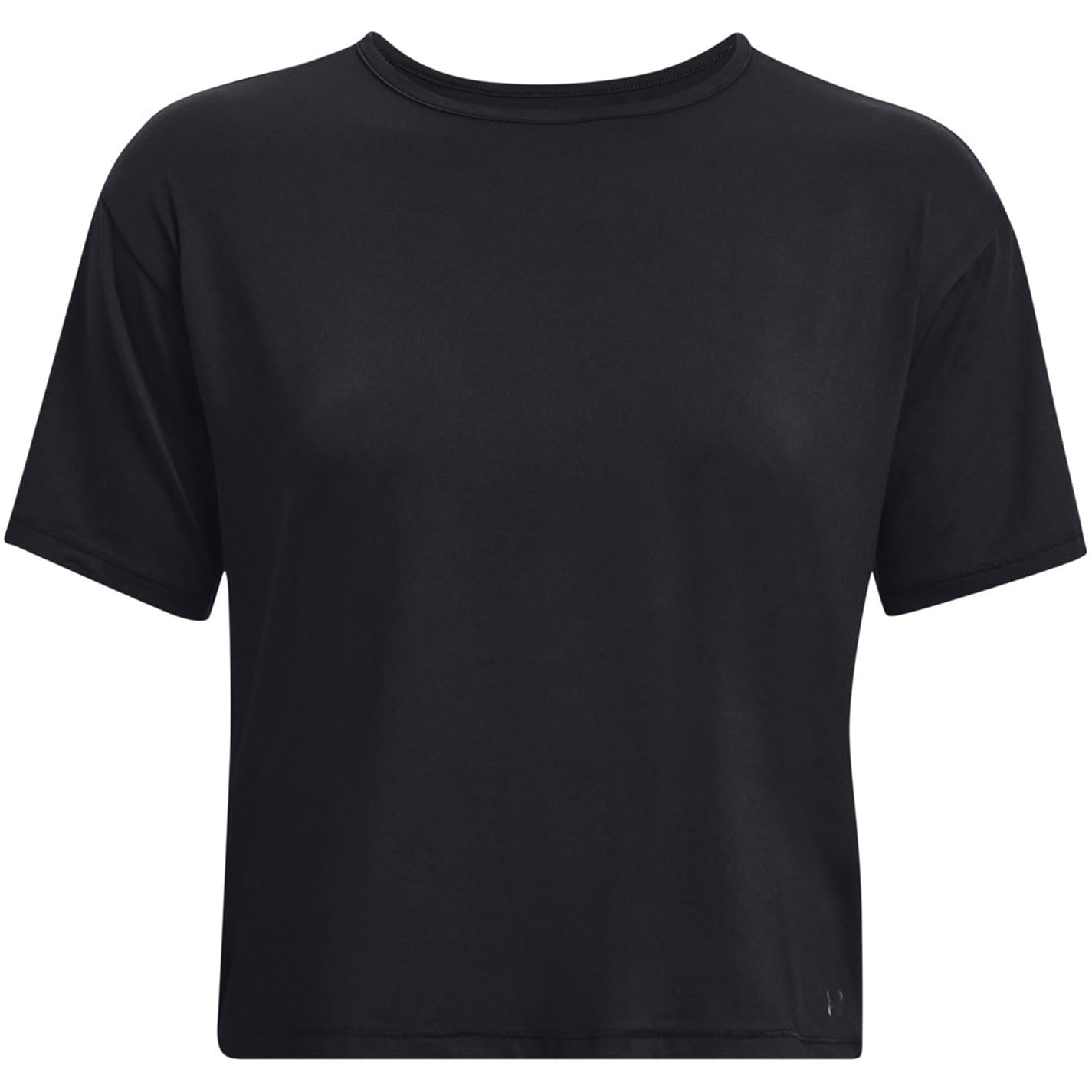Under Armour Womens Motion Short Sleeve T Shirt, (001) Black / / Jet Gray, Medium