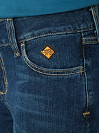 Wrangler Riggs Workwear Women's FR Retro Mae Boot Cut Jean, Dark Indigo, 19-34