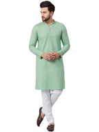 See Designs Green Chikankari Embroidered Straight Kurta Long Sleeves_Sdkt906Xl