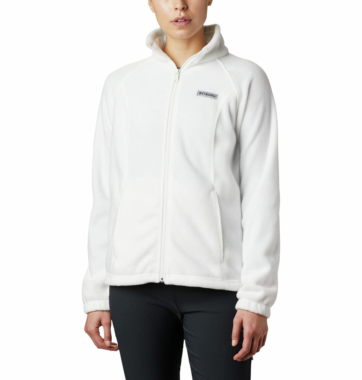 Columbia Womens Benton Springs Full Zip Jacket, Soft Fleece with Classic Fit, Sea Salt, XXLarge 2