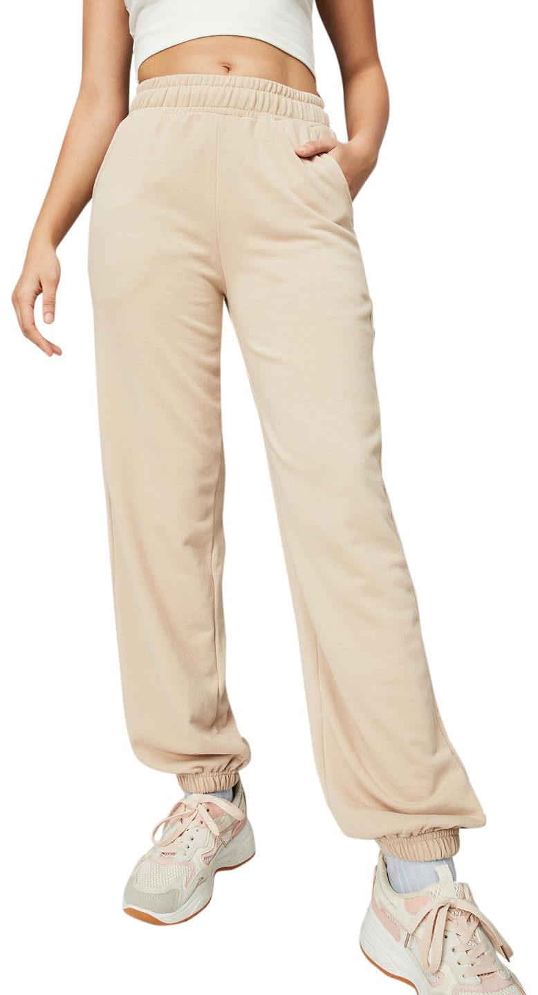 Max Plus Size Women Solid Athleisure Joggers 4